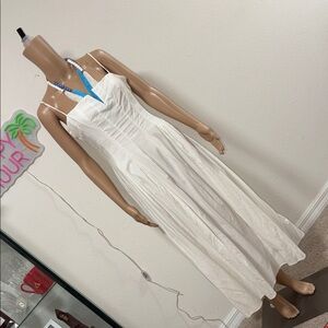 REFORMATION Elegant White Maxi Dress